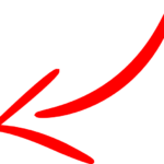 Flecha roja curva abajo derecha_